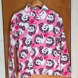 The Children's Place Pink Unicorn Fleece Hoodie